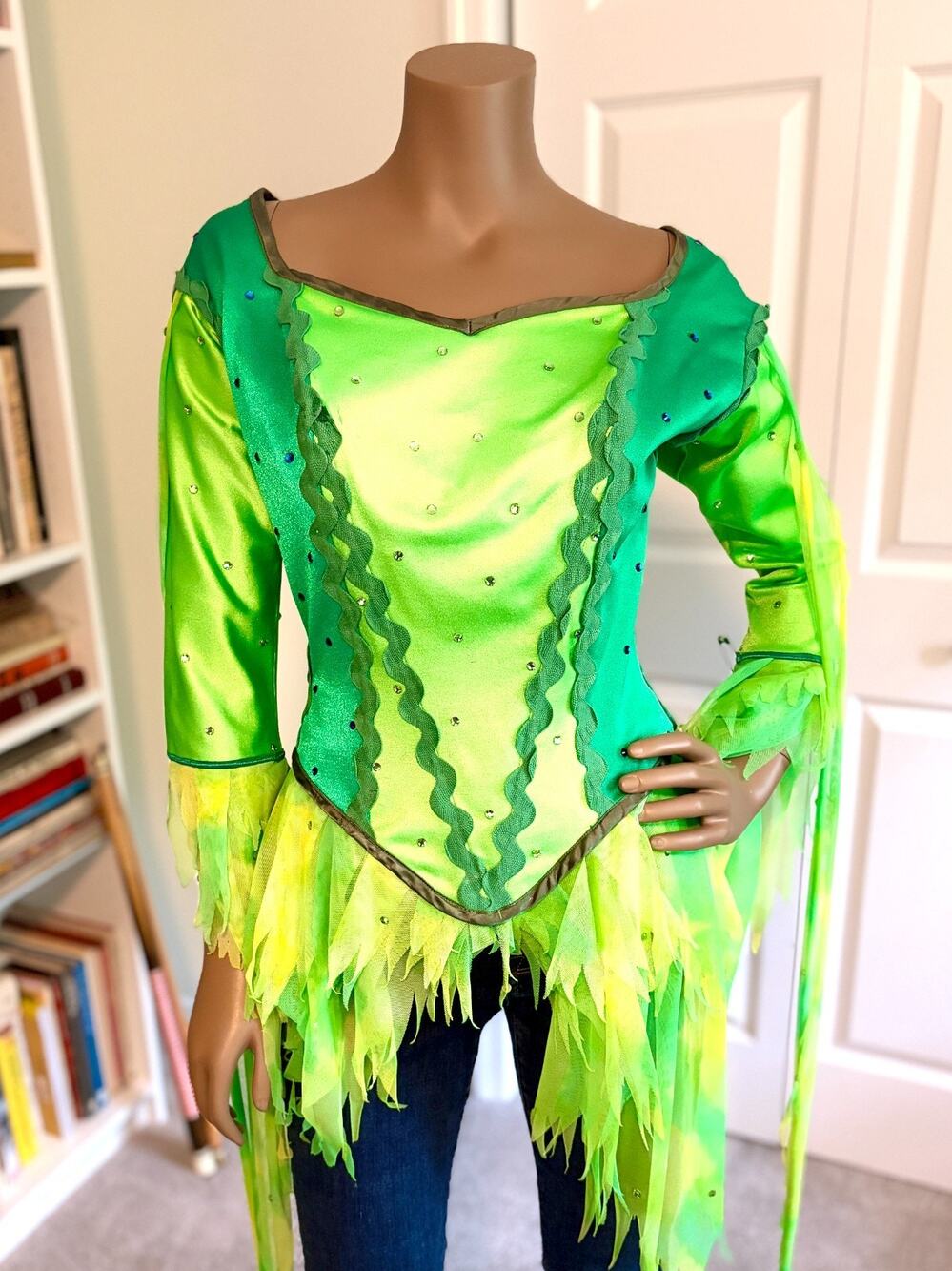 Broadway Costume Womens L Green Fairy Cosplay Halloween Stage Worn Theater